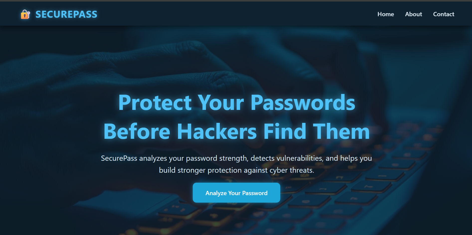 SecurePass (Password Analyzer Tool)